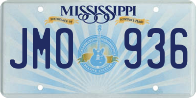 MS license plate JMO936