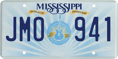 MS license plate JMO941