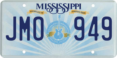 MS license plate JMO949