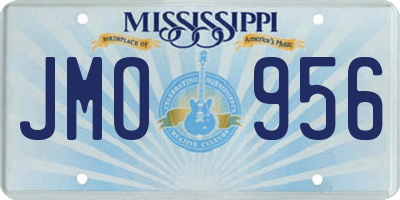 MS license plate JMO956