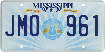 MS license plate JMO961