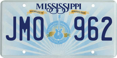 MS license plate JMO962