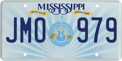 MS license plate JMO979