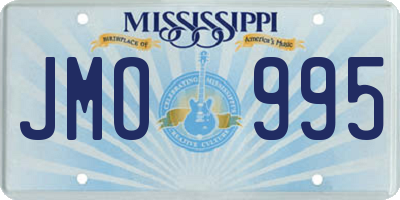 MS license plate JMO995