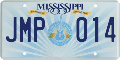 MS license plate JMP014