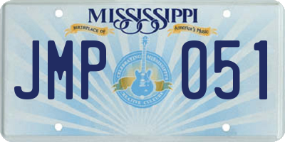 MS license plate JMP051