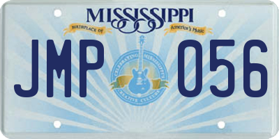 MS license plate JMP056