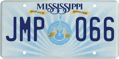 MS license plate JMP066