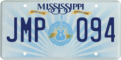 MS license plate JMP094