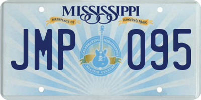 MS license plate JMP095