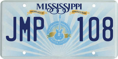MS license plate JMP108