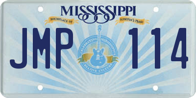 MS license plate JMP114