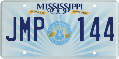 MS license plate JMP144