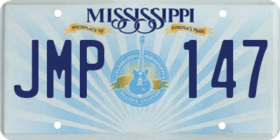 MS license plate JMP147