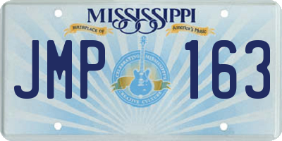 MS license plate JMP163