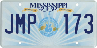 MS license plate JMP173