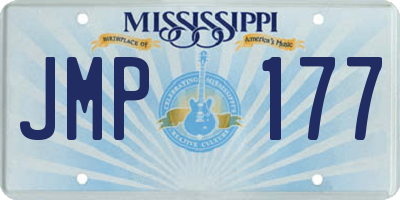 MS license plate JMP177