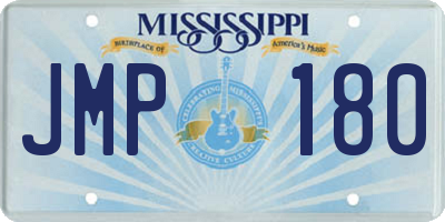 MS license plate JMP180