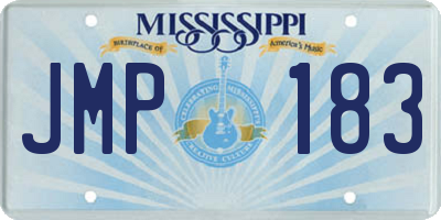 MS license plate JMP183