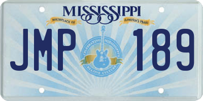 MS license plate JMP189
