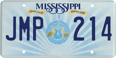 MS license plate JMP214