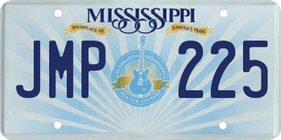MS license plate JMP225