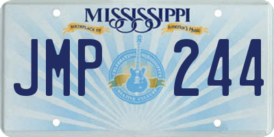 MS license plate JMP244