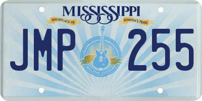 MS license plate JMP255