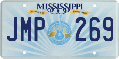 MS license plate JMP269