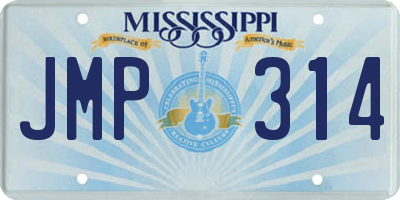 MS license plate JMP314