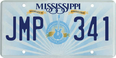 MS license plate JMP341