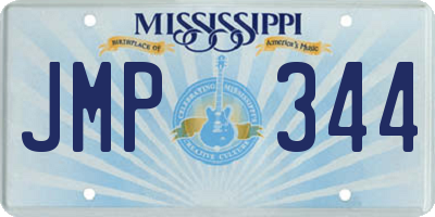 MS license plate JMP344