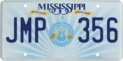 MS license plate JMP356