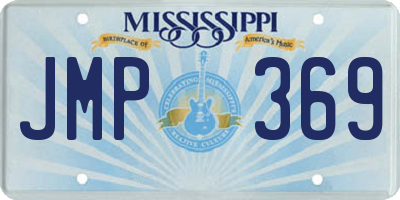 MS license plate JMP369