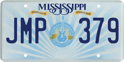 MS license plate JMP379