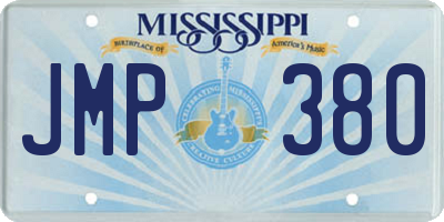 MS license plate JMP380