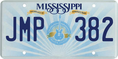 MS license plate JMP382