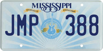 MS license plate JMP388