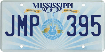 MS license plate JMP395