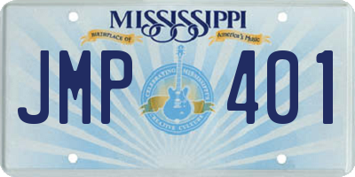 MS license plate JMP401
