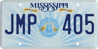 MS license plate JMP405