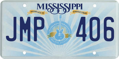 MS license plate JMP406