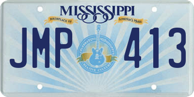 MS license plate JMP413