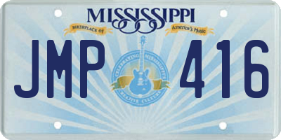 MS license plate JMP416