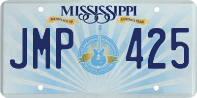 MS license plate JMP425