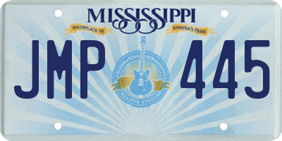 MS license plate JMP445