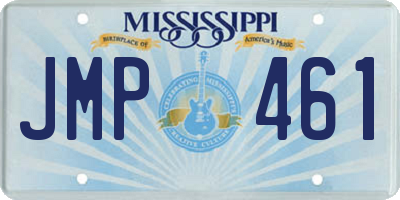 MS license plate JMP461