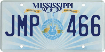 MS license plate JMP466