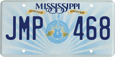 MS license plate JMP468