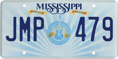 MS license plate JMP479